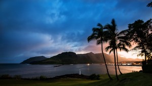 Leui Harbor Sunset Kauai Hawaii